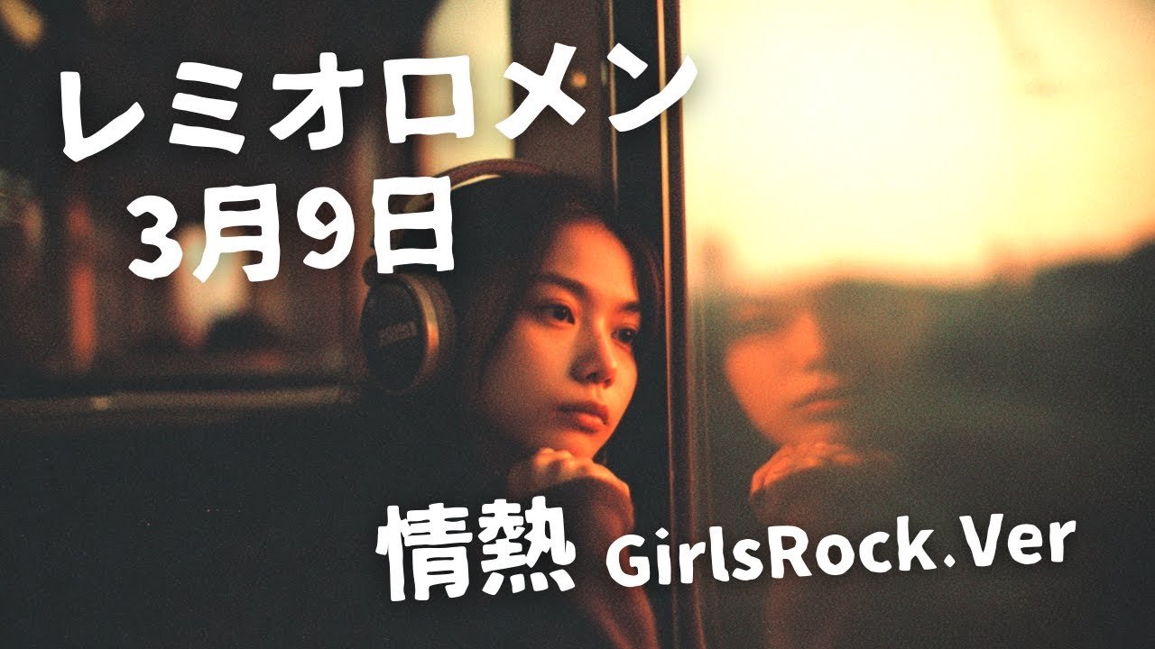 3月9日 ｰ レミオロメン｜Japanese Girls Rock Band｜邦楽カバー, AIアレンジ