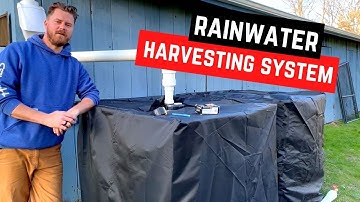 How to Build a Rainwater Collection System - Collecting 550 Gallons of Clean Rainwater