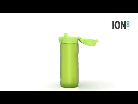 Пляшка для води ION8 750 мл. (ЕКО пляшка) BPA Free,  Green, видео 1