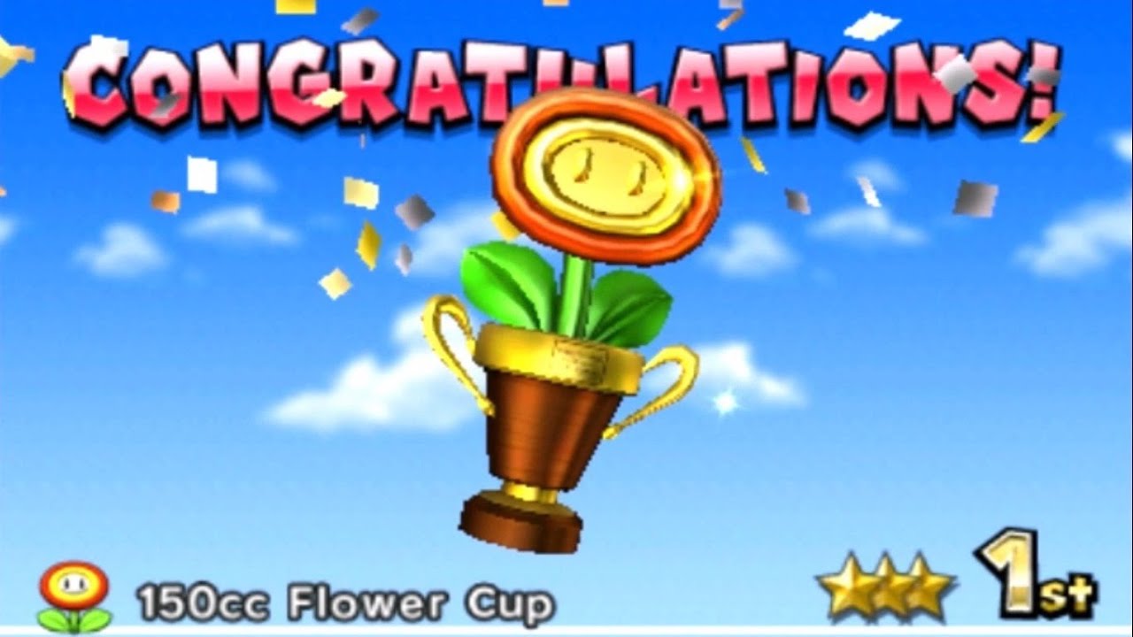 Mario Kart 7 - Flower Cup 150cc (3 Star Rank)