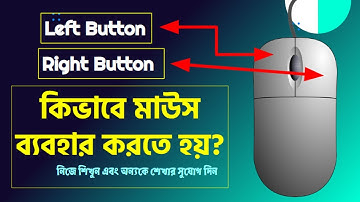 কিভাবে মাউস ব্যবহার করতে হয় | How to Using left and right button the mouse | part-4
