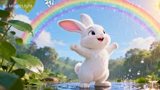 Cute Animal Story Cartoon | Brave Rabbit Story in Hindi | Moral Story for Kids