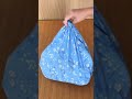 風呂敷の使い方 衣類の買い物も 有料の袋をもらわず しずくバッグ #shorts
