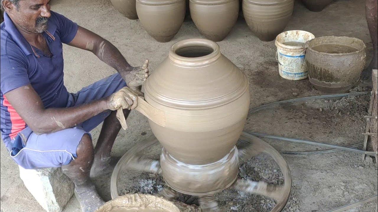 big హైదరాబాద్ కుజలు in pot making Telugu clay telugu pottery pot YouTube