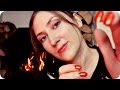 Asmr fireside head  scalp massage w face cleansing  oil  personal attention role play for sleep