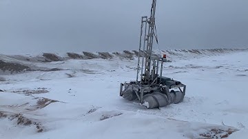 HELIX AR2 on a cold day Amphibious Robots - Hazardous Site Investigation