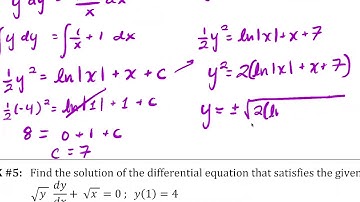 Separation of Variables Part 2