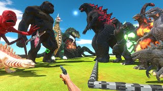 FPS Avatar Rescues Godzilla Evolution and Fights Dark Kong and Kaiju -Animal Revolt Battle Simulator