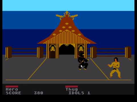 Видео: ❤Крутая мордобойка "Ninja"❤ Atari 8-bit 400/800/XL/XE. 50fps! Sculptured Software, Mastertronic,1986