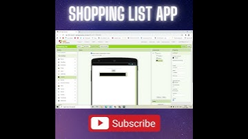 Create Shopping List Mobile App || MIT App Inventor || By Krishna Raghavendran