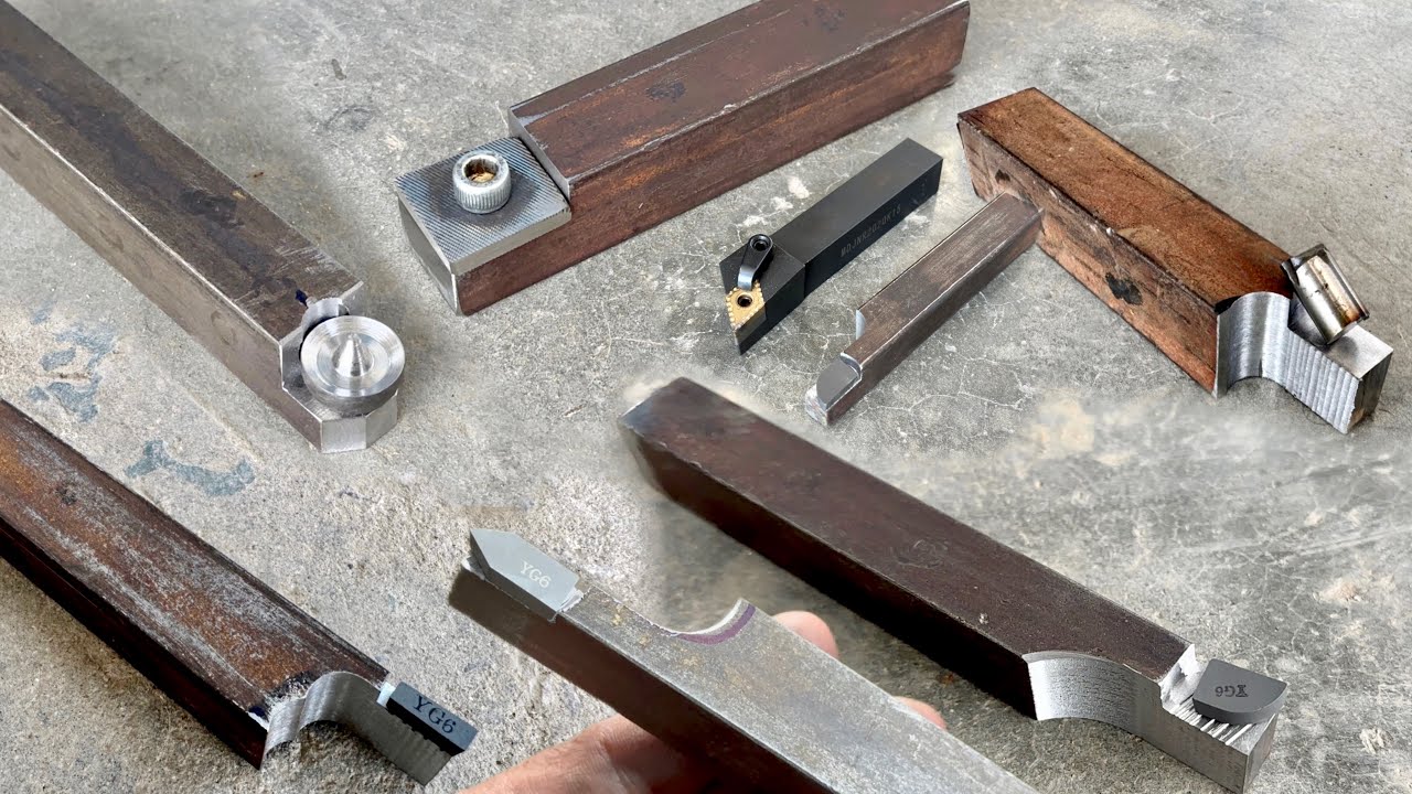 Collection of various essential lathe tools | Amazing tools making ...