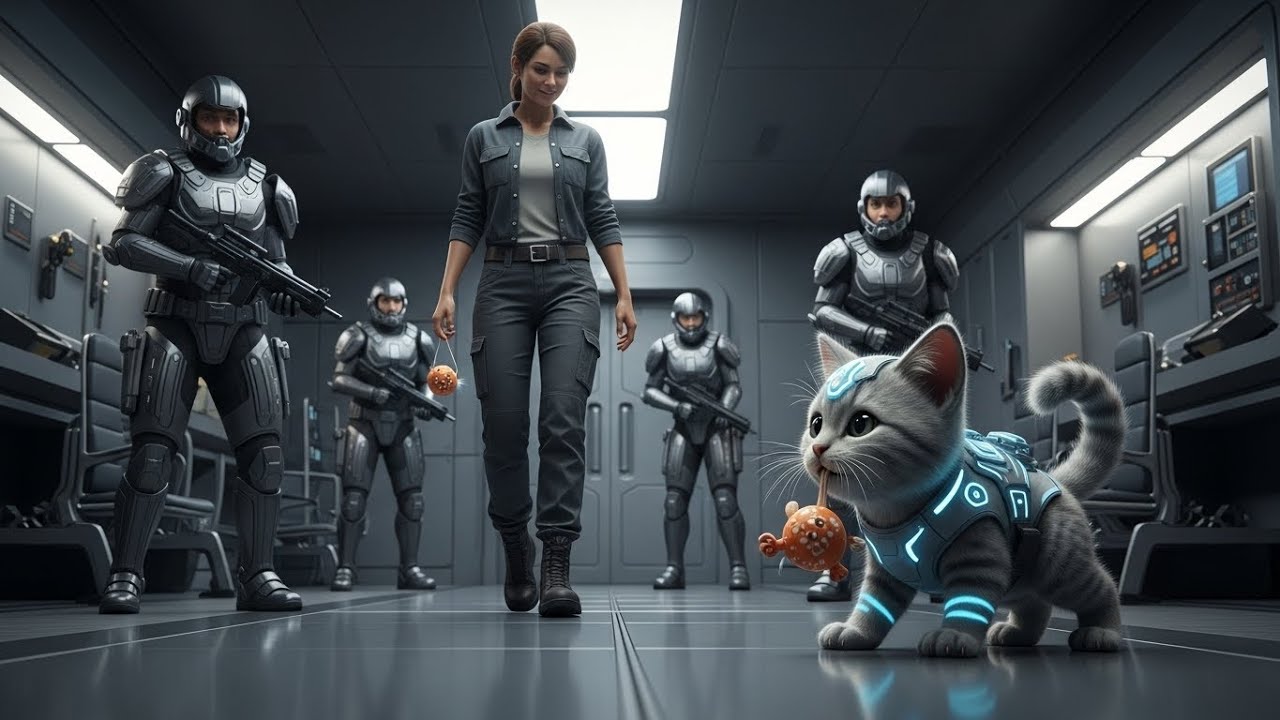 They Wore Full Body Armor to Approach the Cat Cub — Human Strolled In With a Squeaky Toy