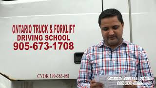 Ontario Truck & Forklift Driving SchoolComplete Inspection Video