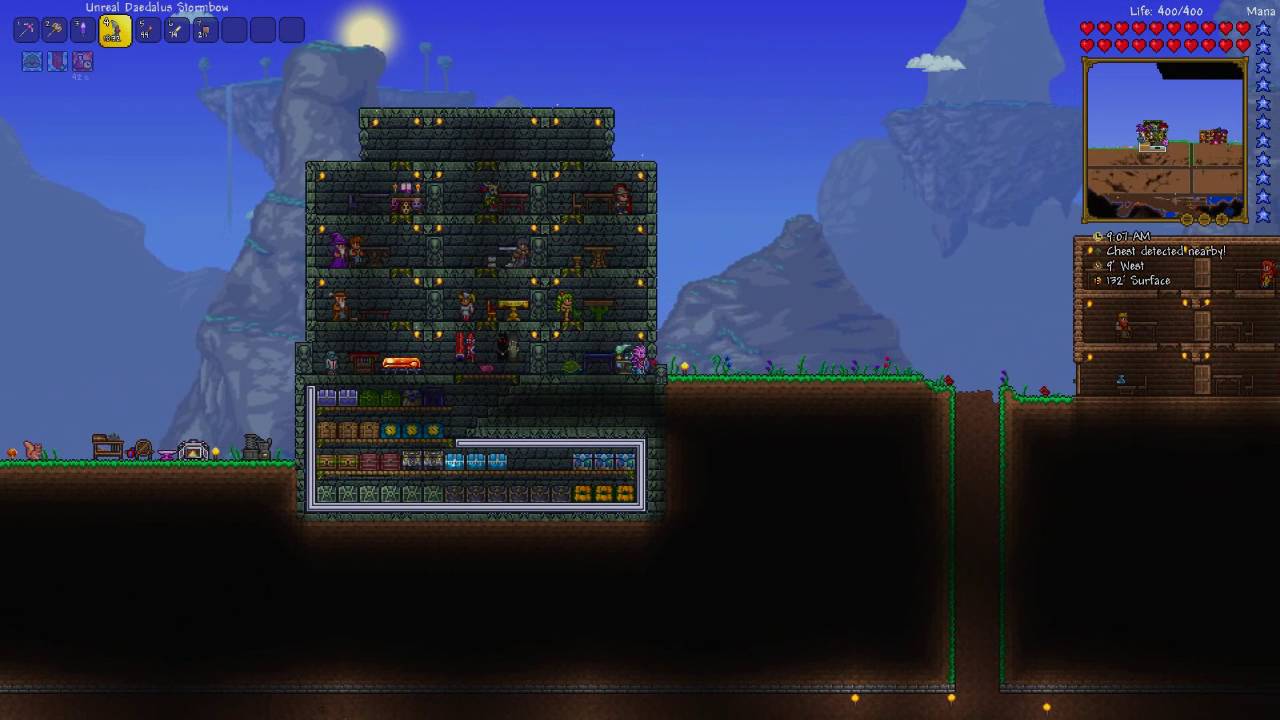 Let's Play Terraria [S9 Part 27] - Daedelus Stormbow vs Skeletron Prime