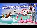 MACBOOK PRO IN THE POOL JOKE ON MY MOM!! OMG SO FUNNY! LOL