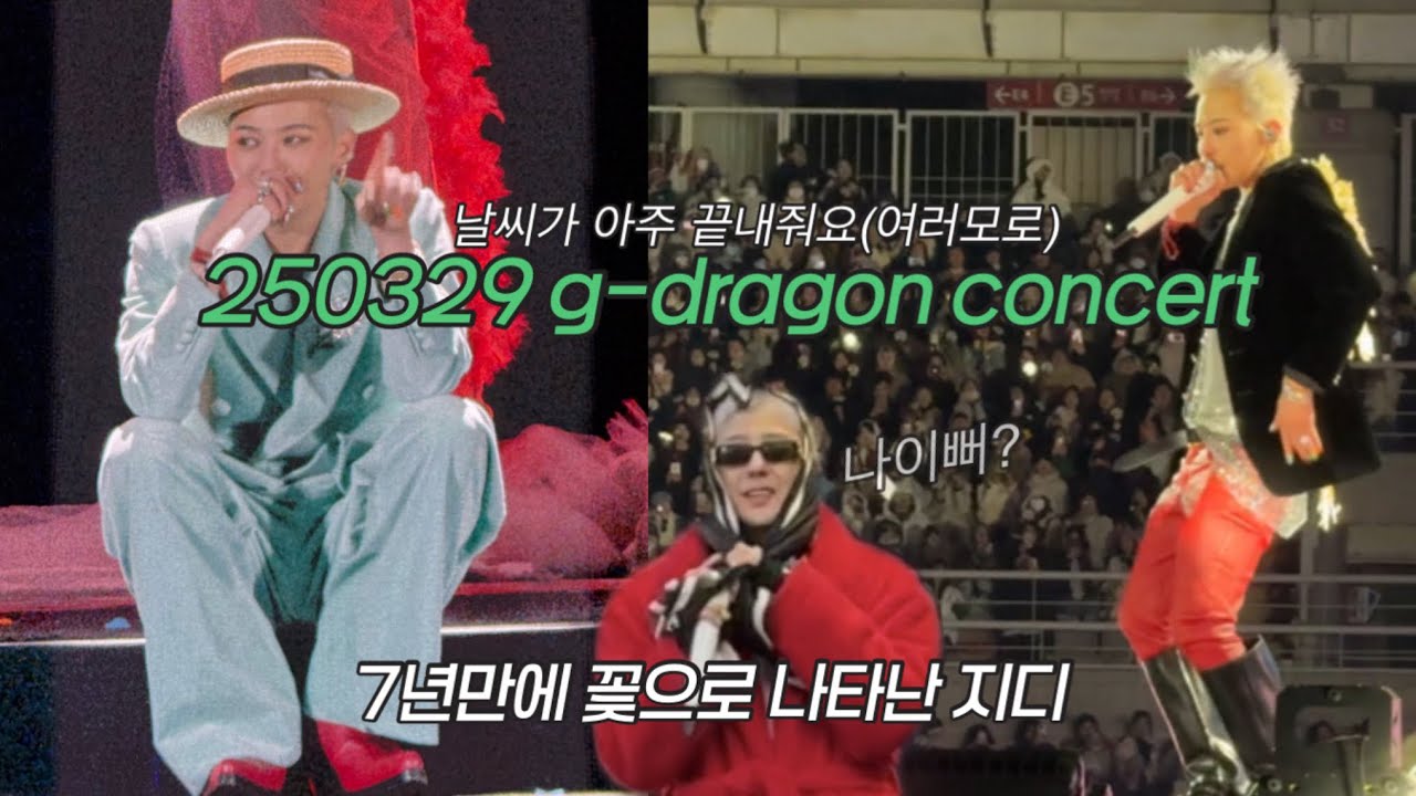 [빅뱅로그]250329 gdragon concert 첫째날! 한겨울 꽃으로 나타난 지디ㅣ고양콘 vip석시야ㅣ월드투어ㅣ위버맨쉬ㅣ빅뱅ㅣ지드래곤ㅣ콘서트후기ㅣ지디콘ㅣ파워ㅣ하트브레이커