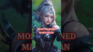 Most banned marksman in March #shorts #mobalegends5v5 #moba5v5english #moba5v5pippin