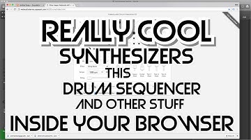 Free Synthesizers and More in your Browser!