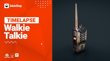 📡 Walkie Talkie 3D Timelapse: Blender to Substance