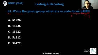 NMMS - MAT - Coding & Decoding - MCQ 81