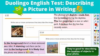 Duolingo English Test: Describing a Picture in Writing