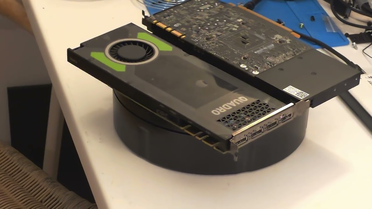 raytrek i7-8086K/32G/Quadro P4000 動画編集PC Showing 2 x Nvidia QUADRO P4000 - YouTube