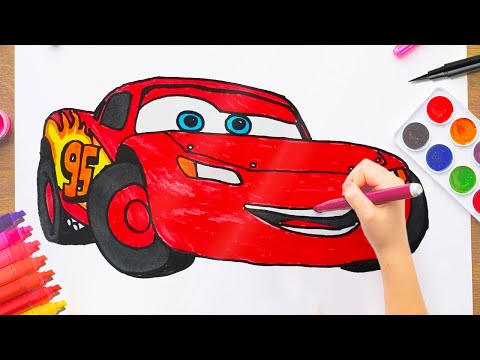 como dibujar a rayo mcqueen paso a paso facil de cars 