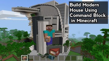 How to Make House in Minecraft Using Command Block - Part 8