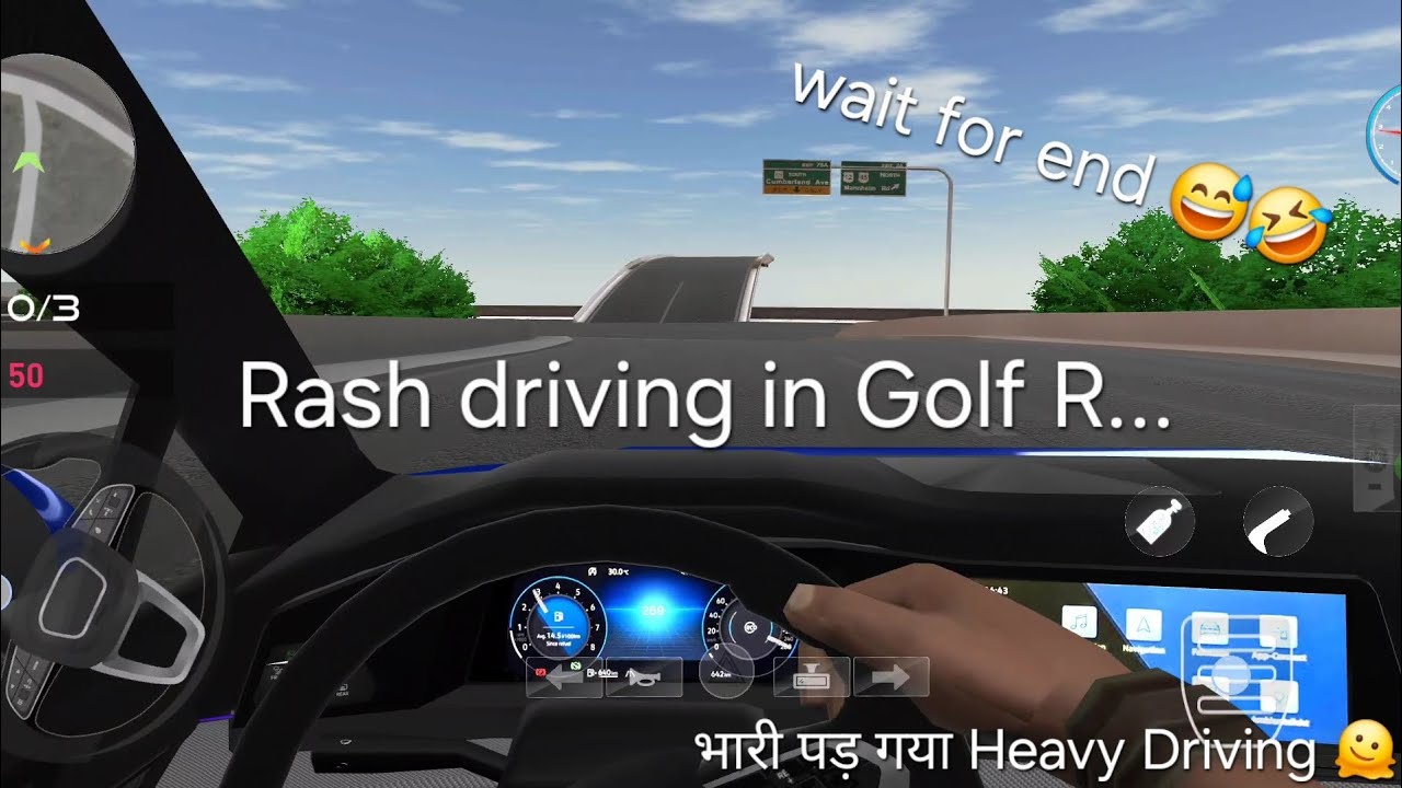 Say no to rash driving 🤣 PetrolHead Street Racing | Volkswagen Golf R mk8 Top Speed Run