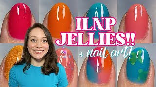 FINALLY!! ILNP Watercolor [Jelly] Collection 🎨💧 Swatches, Nail Art, Comparisons 👀 + Review! screenshot 4