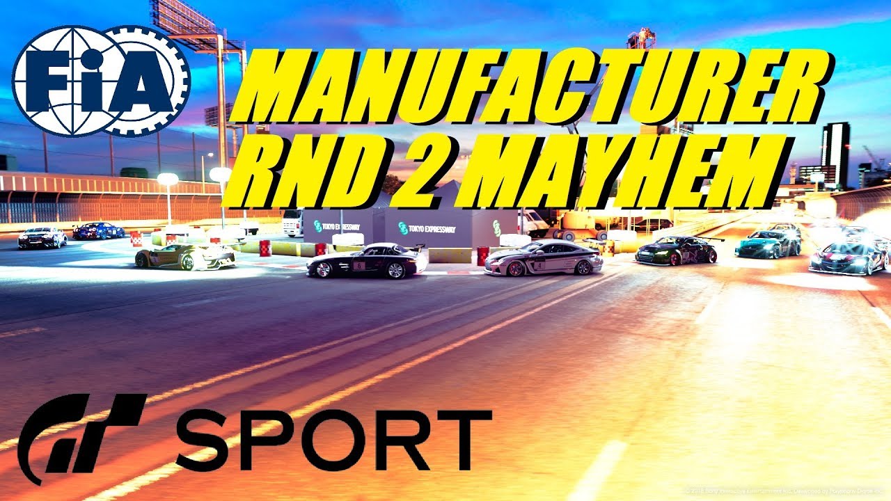 GT Sport Mayhem At Tokyo - FIA Manufacturer Rnd 2 Top Split games people play