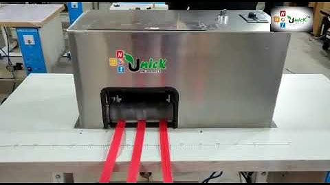 Handle making machine #unick #nonwoven #carrybag #loophandle #loopmachine