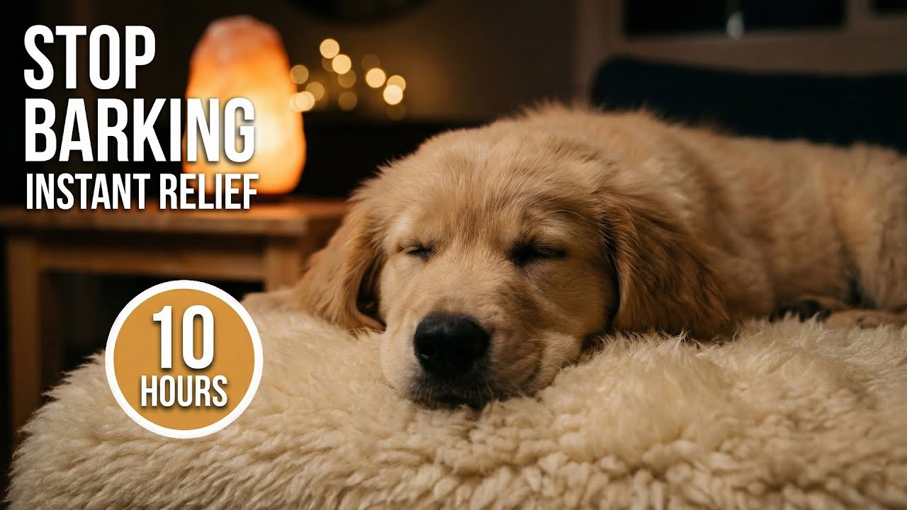 Stop Dog Barking 🛑 Calming Music for Excessive Barking & Anxiety (10 Hours)