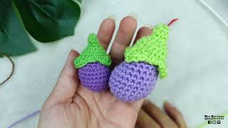 Eggplant Crochet Tutorial :  ถักมะเขือม่วง