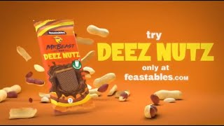 Mr. Beast Deez Nuts commercial with vine booms and Deez Nuts sound effect