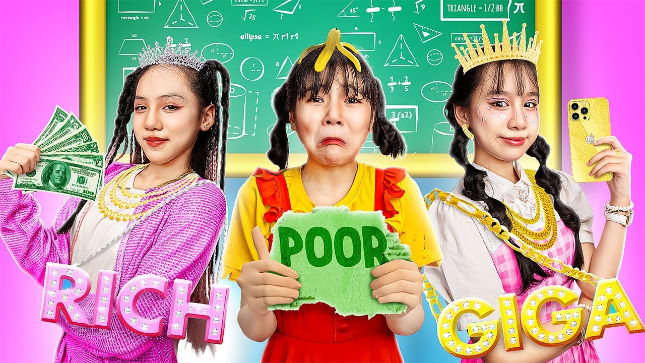 Học Sinh Nghèo Vs Giàu Và Siêu Giàu Tại Trường Học!