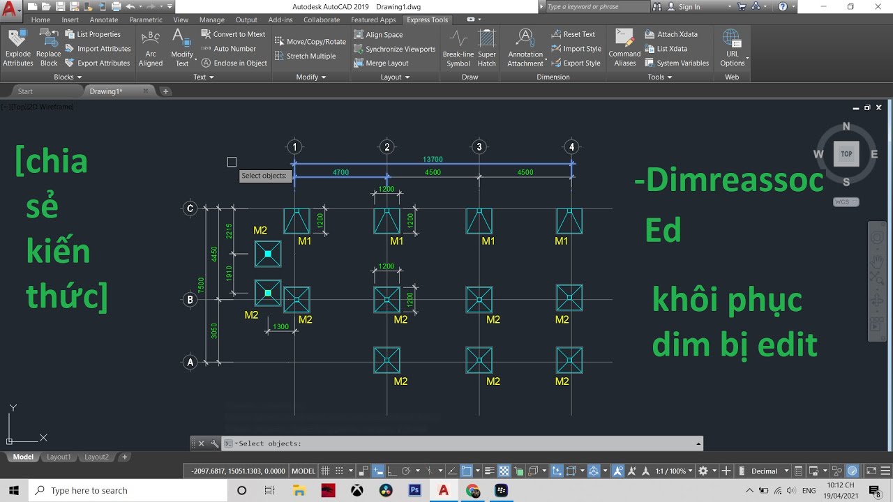 AutoCad - Hướng dẫn phục hồi Dim bị Edit trong AutoCad - AutoCad cơ bản ...
