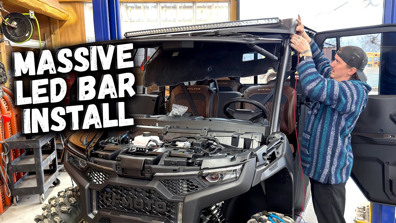 Как установить светодиодную балку на ваш CFMOTO U10 Pro и Highland