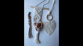 Mini Macrame Kit Leaf Diffuser