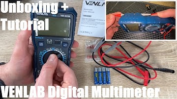 VENLAB Digital Multimeter TRMS 6000 Counts Volt Meter Ohm, Volt, Amp etc. Unboxing and instructions