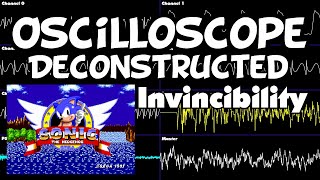 Sonic 1 - Invincibility - Oscilloscope Deconstruction