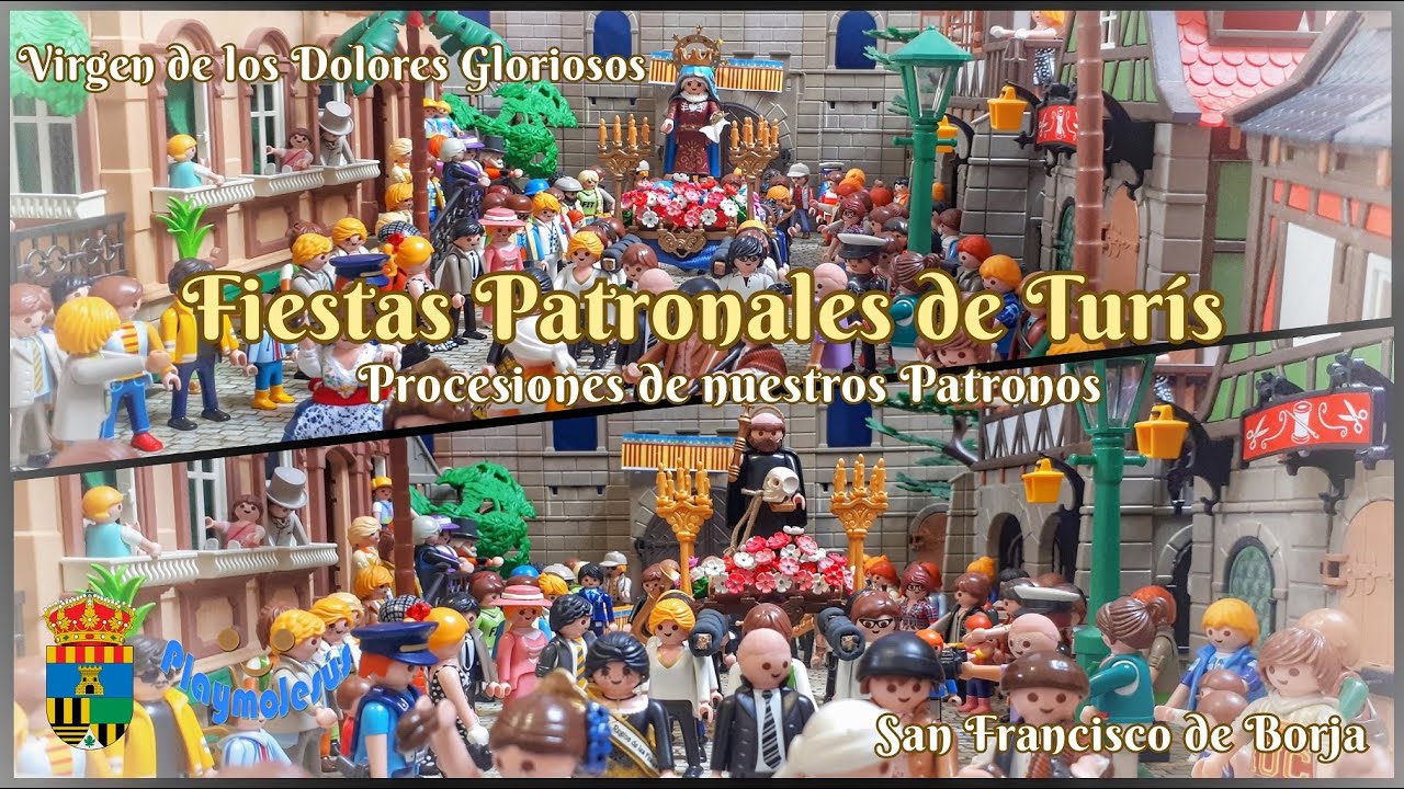 Procesiones en honor a nuestros Patronos - Fiestas Patronales Turís - Playmobil