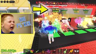 Kids Swearing At Me On Roblox Lol For Fuzing My 3B Hydra Dragon And Pmr Reacts To My Fuze