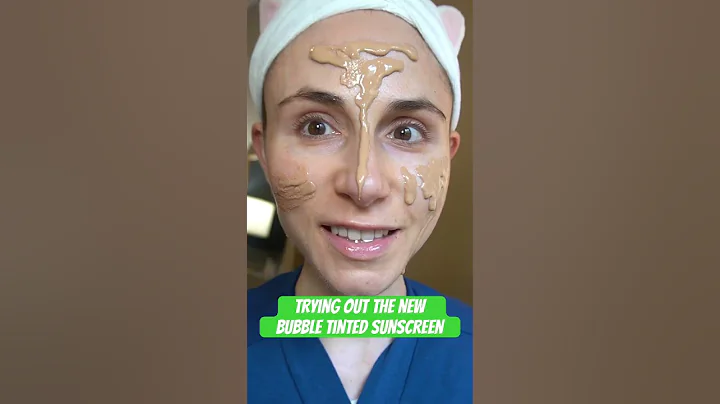 Trying the *NEW* Bubble Tinted Sunscreen #sunscreen @DrDrayzday