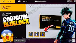 CODIGUIN BLUELOCK? TODOS OS ITENS DA NOVA ATUALIZAÇÃO DO FREE FIRE! OB54 EMOTE, GELOS E MAIS...