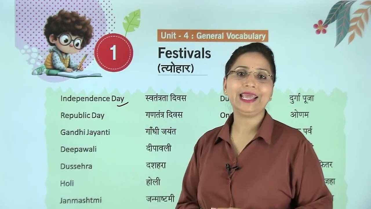 Ch 1 | Festivals |  Modern English Grammar | Class 03 | Unit 4 | Growing Mind | For Children