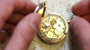 Unusual Verge Fusee Repeating Pocket Watch