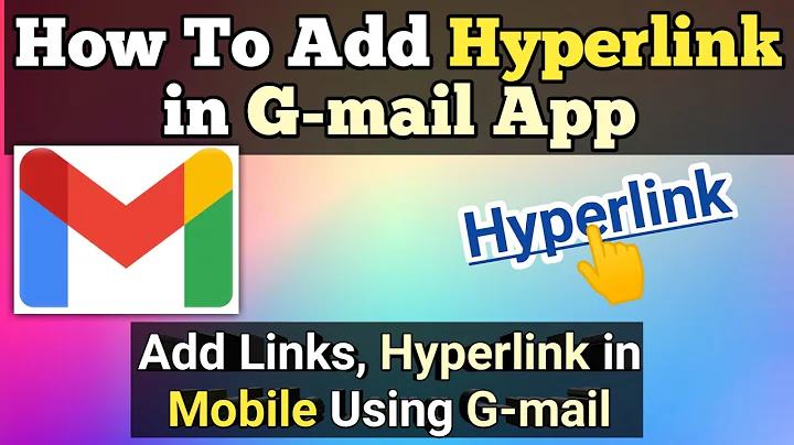 How To Add HYPERLINKS In E-mail Using Gmail APP | Add Hyperlink In Email On Mobile By Gmail App