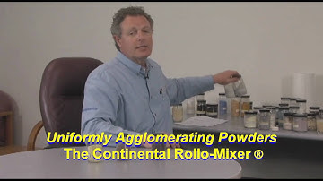 Rotary Drum Mixer Agglomerating Powders - Rollo-Mixer ® Batch Mixer Video Series