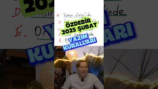 Özdebir 2025 Şubat Yks Denemesi Yazım Kuralları